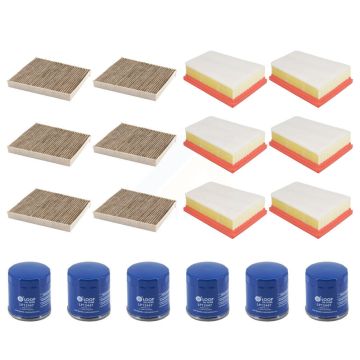 6x Air + 6x Cabin + 6x Engine Oil Filter (18 Total) Kit For Chevrolet Trailblazer Buick KFM-105019