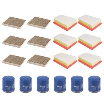 6x Air + 6x Cabin + 6x Engine Oil Filter (18 Total) Kit For Chevrolet Buick Trailblazer KFM-105020