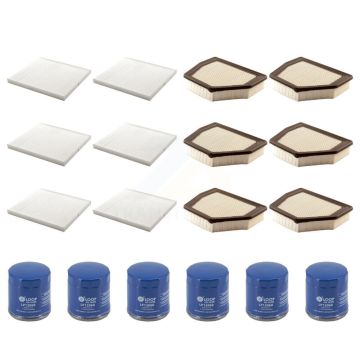 6x Air + 6x Cabin + 6x Engine Oil Filter (18 Total) Kit For Chevrolet Captiva Sport 3.0L KFM-105023