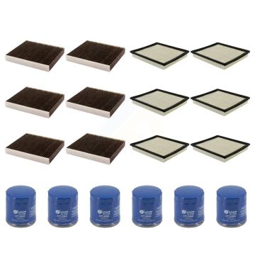 6x Air + 6x Cabin + 6x Engine Oil Filter (18 Total) Kit For Chevrolet Malibu Buick Regal KFM-105024