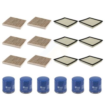 6x Air + 6x Cabin + 6x Engine Oil Filter (18 Total) Kit For 14-17 Chevrolet Impala 2.5L KFM-105027