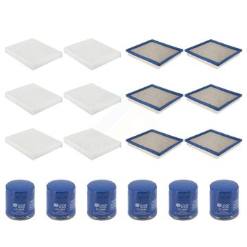 6x Air + 6x Cabin + 6x Engine Oil Filter (18 Total) Kit For Chevrolet Colorado GMC Canyon KFM-105028