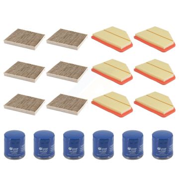 6x Air + 6x Cabin + 6x Engine Oil Filter (18 Total) Kit For 2016-2019 Chevrolet Volt KFM-105029