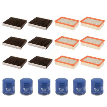 6x Air + 6x Cabin + 6x Engine Oil Filter (18 Total) Kit For Buick Encore Chevrolet Trax KFM-105030