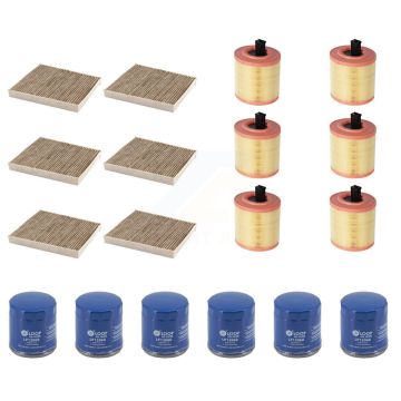 6x Air + 6x Cabin + 6x Engine Oil Filter (18 Total) Kit For Chevrolet Cruze KFM-105035