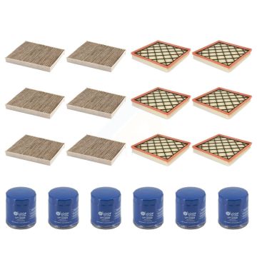 6x Air + 6x Cabin + 6x Engine Oil Filter (18 Total) Kit For Chevrolet Cruze KFM-105036