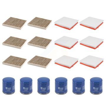 6x Air + 6x Cabin + 6x Engine Oil Filter (18 Total) Kit For Chevrolet Equinox Buick KFM-105037