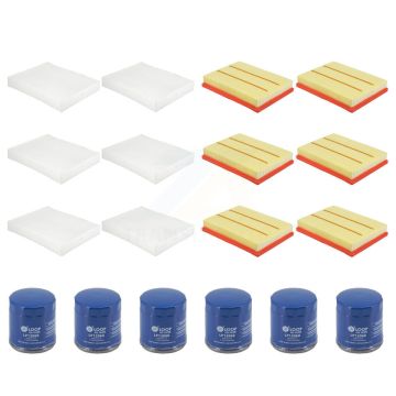 6x Air + 6x Cabin + 6x Engine Oil Filter (18 Total) Kit For Ford Escape Lincoln Corsair KFM-105040