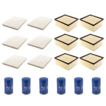6x Air + 6x Cabin + 6x Engine Oil Filter (18 Total) Kit For Ram 2500 3500 4500 5500 KFM-105042