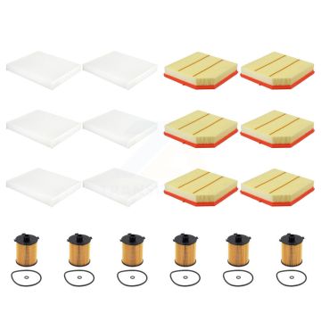 6x Air + 6x Cabin + 6x Engine Cartridge Oil Filter (18 Total) Kit For Volvo XC40 2.0L KFM-105049