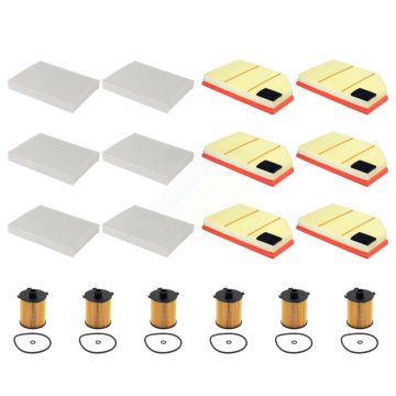 6x Air + 6x Cabin + 6x Engine Cartridge Oil Filter (18 Total) Kit For Volvo XC60 S60 V60 KFM-105053