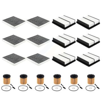 6x Air + 6x Cabin + 6x Engine Cartridge Oil Filter (18 Total) Kit For Hyundai Elantra KFM-105055