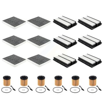 6x Air + 6x Cabin + 6x Engine Cartridge Oil Filter (18 Total) Kit For Hyundai Tucson Kia KFM-105061