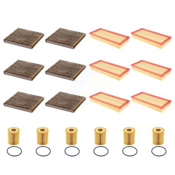 6x Air + 6x Cabin + 6x Engine Cartridge Oil Filter (18 Total) Kit For Land Rover Range KFM-105063