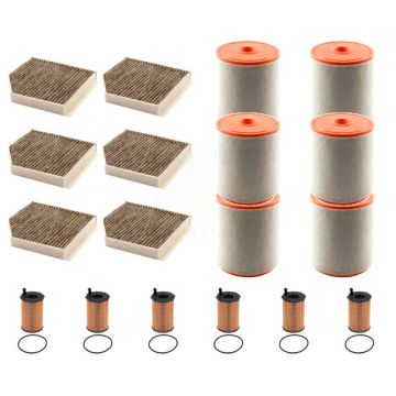 6x Air + 6x Cabin + 6x Engine Cartridge Oil Filter (18 Total) Kit For Audi A6 Quattro A7 KFM-105072
