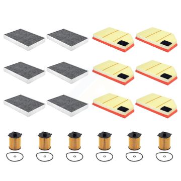 6x Air + 6x Cabin + 6x Engine Cartridge Oil Filter (18 Total) Kit For Volvo S60 KFM-105079