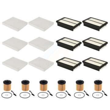 6x Air + 6x Cabin + 6x Engine Cartridge Oil Filter (18 Total) Kit For Hyundai Kona 1.6L KFM-105080
