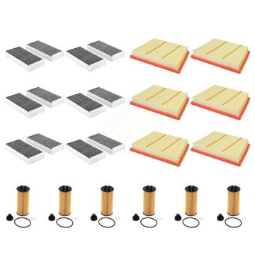 6x Air + 6x Cabin + 6x Engine Cartridge Oil Filter (18 Total) Kit For Mini BMW X1 Cooper KFM-105082
