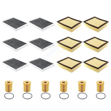 6x Air + 6x Cabin + 6x Engine Cartridge Oil Filter (18 Total) Kit For Ford F-150 3.0L KFM-105087