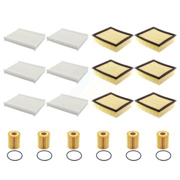 6x Air + 6x Cabin + 6x Engine Cartridge Oil Filter (18 Total) Kit For Ford F-150 3.0L KFM-105088