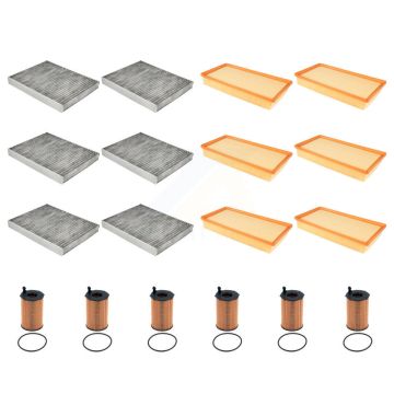 6x Air + 6x Cabin + 6x Engine Cartridge Oil Filter (18 Total) Kit For Porsche Cayenne Q7 KFM-105090
