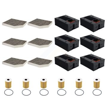 6x Air + 6x Cabin + 6x Engine Cartridge Oil Filter (18 Total) Kit For Porsche Macan KFM-105097