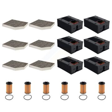 6x Air + 6x Cabin + 6x Engine Cartridge Oil Filter (18 Total) Kit For Porsche Macan 3.0L KFM-105098