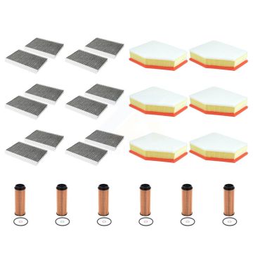 6x Air + 6x Cabin + 6x Engine Cartridge Oil Filter (18 Total) Kit For KFM-105101