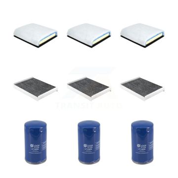 3x Air + 3x Cabin + 3x Engine Oil Filter (9 Total) Kit For Ford F-350 Super Duty F-250 KFM-105107