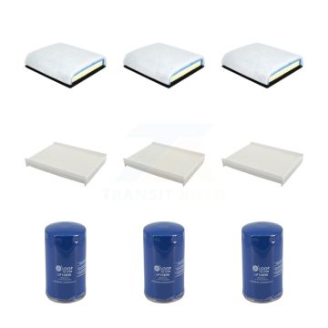 3x Air + 3x Cabin + 3x Engine Oil Filter (9 Total) Kit For Ford F-350 Super Duty F-250 KFM-105108