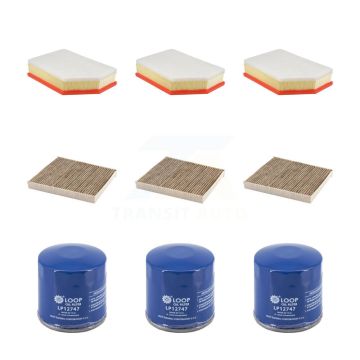 3x Air + 3x Cabin + 3x Engine Oil Filter (9 Total) Kit For GMC Chevrolet Sierra 2500 HD KFM-105113