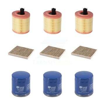 3x Air + 3x Cabin + 3x Engine Oil Filter (9 Total) Kit For Chevrolet Cruze KFM-105118