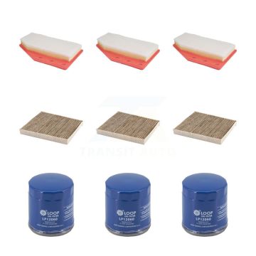 3x Air + 3x Cabin + 3x Engine Oil Filter (9 Total) Kit For Chevrolet Malibu Buick Regal KFM-105122