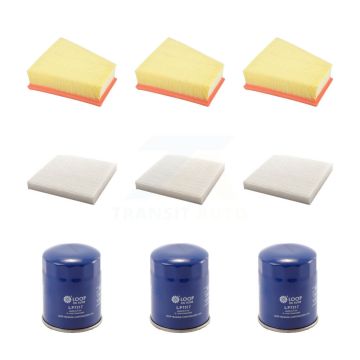 3x Air + 3x Cabin + 3x Engine Oil Filter (9 Total) Kit For Acura MDX TLX 3.0L KFM-105126