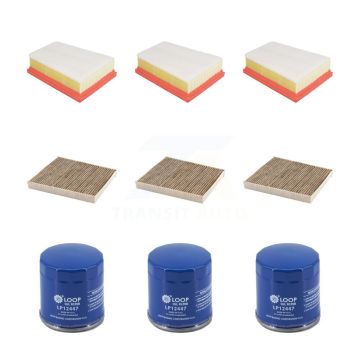 3x Air + 3x Cabin + 3x Engine Oil Filter (9 Total) Kit For Chevrolet Trailblazer Buick GX KFM-105128