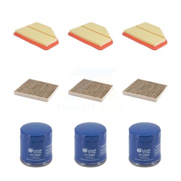 3x Air + 3x Cabin + 3x Engine Oil Filter (9 Total) Kit For 2016-2019 Chevrolet Volt KFM-105131