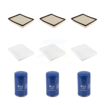 3x Air + 3x Cabin + 3x Engine Oil Filter (9 Total) Kit For Dodge Ram 2500 5.9L 2" Pleat KFM-105138