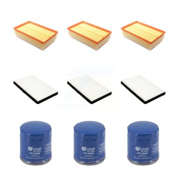 3x Air + 3x Cabin + 3x Engine Oil Filter (9 Total) Kit For Chevrolet Impala Limited KFM-105140
