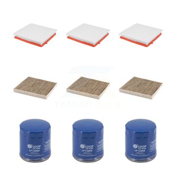 3x Air + 3x Cabin + 3x Engine Oil Filter (9 Total) Kit For Chevrolet Equinox Buick KFM-105141