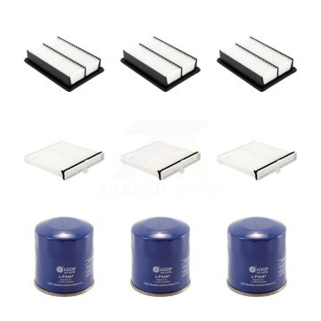 3x Air + 3x Cabin + 3x Engine Oil Filter (9 Total) Kit For Mazda 3 CX-30 Sport KFM-105142