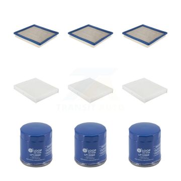 3x Air + 3x Cabin + 3x Engine Oil Filter (9 Total) Kit For Chevrolet Colorado GMC Canyon KFM-105145