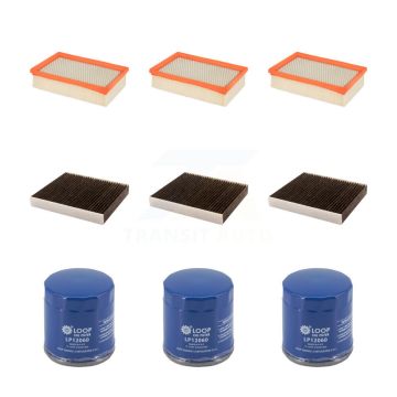 3x Air + 3x Cabin + 3x Engine Oil Filter (9 Total) Kit For Buick Encore Chevrolet Trax KFM-105147