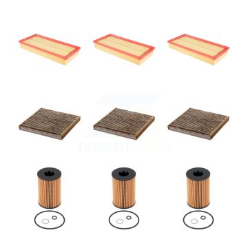 3x Air + 3x Cabin + 3x Engine Cartridge Oil Filter (9 Total) Kit For Land Rover Range KFM-105152