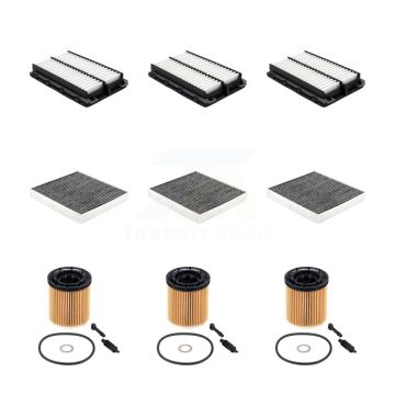 3x Air + 3x Cabin + 3x Engine Cartridge Oil Filter (9 Total) Kit For Hyundai Tucson Kia KFM-105153