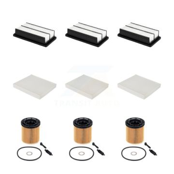 3x Air + 3x Cabin + 3x Engine Cartridge Oil Filter (9 Total) Kit For Hyundai Venue KFM-105154