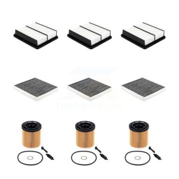 3x Air + 3x Cabin + 3x Engine Cartridge Oil Filter (9 Total) Kit For Hyundai Elantra KFM-105156