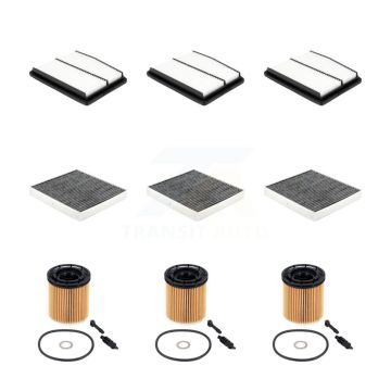 3x Air + 3x Cabin + 3x Engine Cartridge Oil Filter (9 Total) Kit For Hyundai Tucson Kia KFM-105157