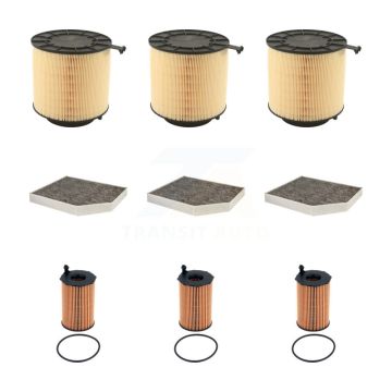 3x Air + 3x Cabin + 3x Engine Cartridge Oil Filter (9 Total) Kit For Audi Q5 KFM-105162