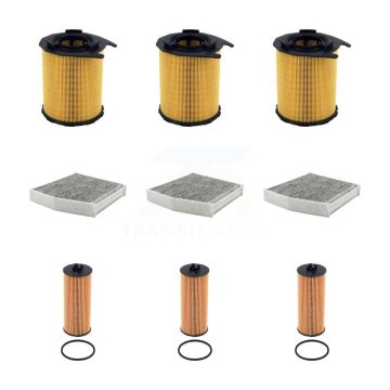 3x Air + 3x Cabin + 3x Engine Cartridge Oil Filter (9 Total) Kit For Mercedes-Benz CLA45 KFM-105168
