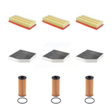 3x Air + 3x Cabin + 3x Engine Cartridge Oil Filter (9 Total) Kit For Mercedes-Benz GLC63 KFM-105169